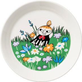 Moomin by Arabia Moomins Little My and Meadow plate Ø 19 cm green, cream white, multicolored
