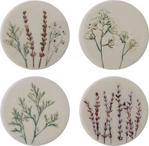 Bloomingville Bea glass coasters 4 pcs natural