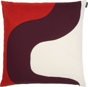 Marimekko Seireeni (Siren) cushion cover 50x50 cm (eco-tex) cotton, burgundy, red