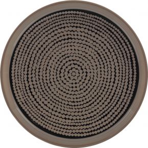 Marimekko Siirtolapuutarha (colonial garden) Oiva plate Ø 13.5 cm terra, black
