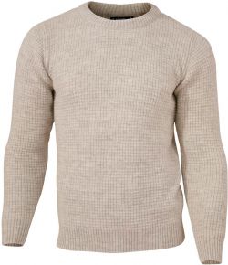 Ivanhoe of Sweden Men Woollen Sweater round neck (undyed wool) NLS Petal