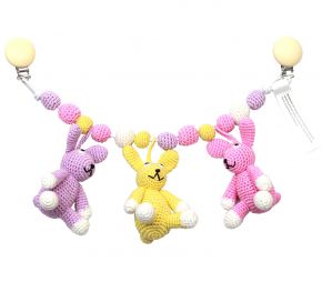 Naturezoo Crocheted Pram Chain Rabbit girls
