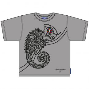Bo Bendixen Unisex kids T-Shirt melange grey Chameleon