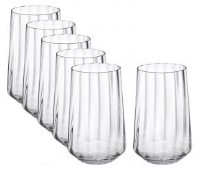 Georg Jensen Bernadotte tumbler 0.38 l 6 pcs clear