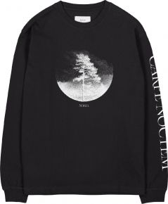 Makia Clothing x Danny Larsen Men sweatshirt black / white Skog (Forest)