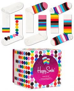 Happy Socks Unisex socks Pride gift box 3 pcs
