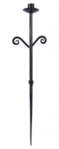 Nääsgränsgården wall candlestick wrought iron height 54 cm black