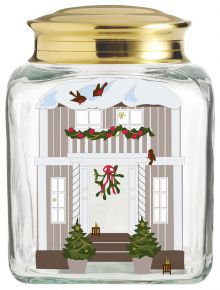 Holmegaard Christmas 2022 pastry box height 16 cm 12x12 cm