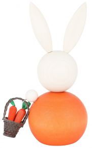 Aarikka Easter bunny carrot harvest height 16 cm cream white, orange