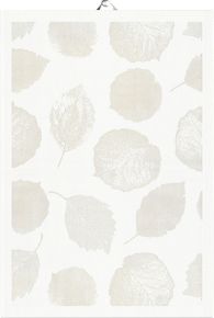 Ekeklund Spring Leaf Vein tea towel (oeko-tex) 35x50 cm light grey