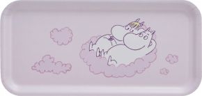 Muurla Moomin in the clouds tray 13x27 cm pink