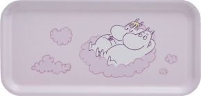 Muurla Moomins in the clouds tray 13x27 cm pink