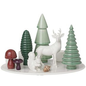 Dottir Nordic Design Winter Stories Advent candlestick 4 flames woodland height 14.5 cm