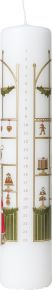 Holmegaard Christmas 2023 calendar candle height 25 cm Ø 5 cm