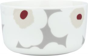 Marimekko Unikko Oiva bowl 0.5 l cream, light grey, red, yellow