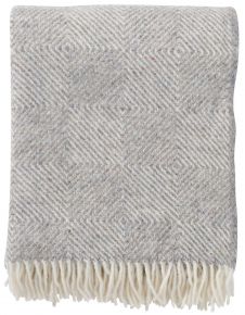 Klippan Gooseye woollen throw 130x200 cm (oeko-tex & recycling wool)