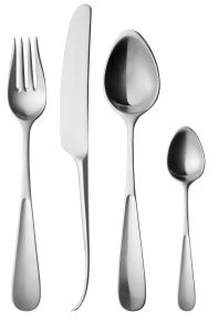 Georg Jensen Vivianna box 24 pcs each 6 dinner spoon / fork / knife / tea spoon mat