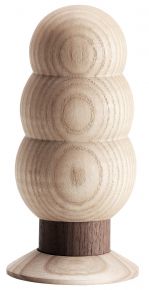 Born in Sweden In the forest birch salt or pepper mill with stand wood nature height 18 cm