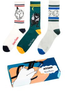 Nordicbuddies Men socks size EU 40-45 gift box 3 pcs Moomin GB01-G
