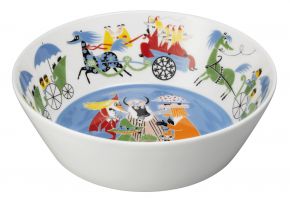 Moomin by Arabia Moomins Friendship bowl Ø 23 cm blue, multicolored