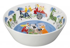 Moomin by Arabia Moomins Friendship bowl Ø 23 cm blue, multicolored