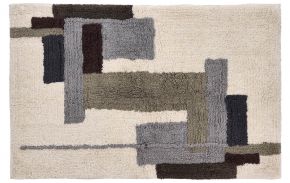 Villa Collection Laerk rug cotton grey, creamy white