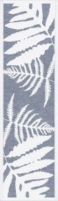 Ekelund Autumn Ferns table runner (oeko-tex) blue