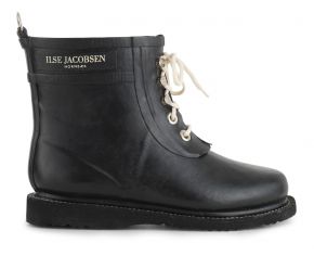 Ilse Jacobsen Ladies rubber boot low with laces RUB2