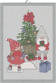 Ekeklund Christmas & Winter Christmas Eve tea towel (oeko-tex) 35x50 cm multicolored