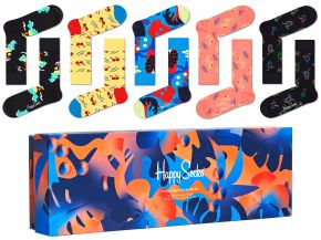 Happy Socks Unisex socks Tropical Night gift box 5pcs
