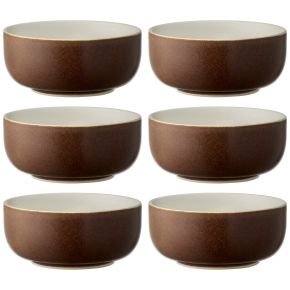 Studio Round North bowl Ø 11 cm matt coloured bark 6 pcs