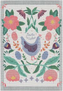 Ekelund Easter Easter hen tea towel (oeko-tex) 35x50 cm multicolored