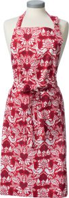 Klippan Winter Bird apron (oeko-tex) red, white