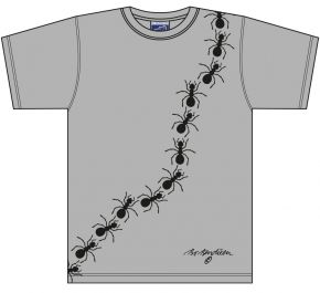 Bo Bendixen Unisex T-Shirt grey Ant