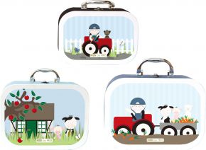 Kids by Friis suitcases 3 pcs Farm