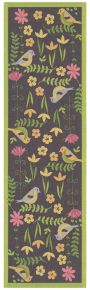 Ekelund Spring song table runner (eco-tex) 35x120 cm green, black, multicolored
