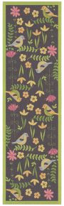 Ekelund Spring song table runner (oeko-tex) 35x120 cm green, black, multicolored