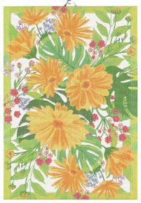 Ekelund Summer Beauty tea towel (oeko-tex) 35x50 cm yellow-orange, green, white, multicolored