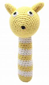 Naturezoo Crocheted Rattle Stick Squirrel