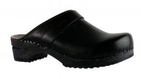 Sanita Men Clogs wood open black Ralph