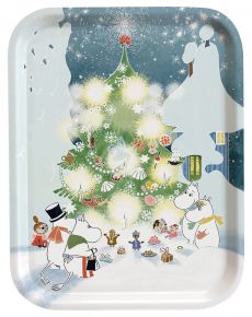 Opto Design Moomins Christmas Tree tray 20x27 cm