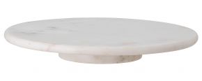 Bloomingville Ellin dish on foot marble rotatable Ø 35.5 cm white
