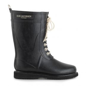 Ilse Jacobsen Ladies rubber boot half shaft with laces RUB15