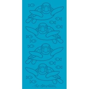 Bo Bendixen shower towel (oeko-tex) turtle 70x140 cm turquoise, petrol