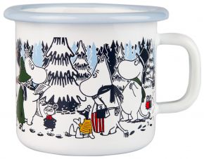 Muurla Moomin Winter Forest mug enamel 0.25 l