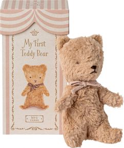 Maileg My first teddy with gift box height 19 cm brown