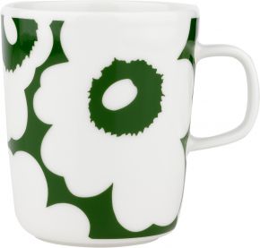 Marimekko Unikko Oiva mug 0.25 l cream, green