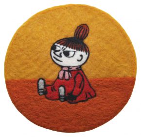 Klippan Moomin Little My felt pot coaster Ø 21 cm red, orange