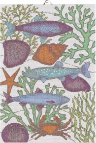 Ekeklund Maritime Sea Depth tea towel (oeko-tex) 35x50 cm multicolored