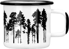 Muurla Nordic the forest mug enamel 0.37 l